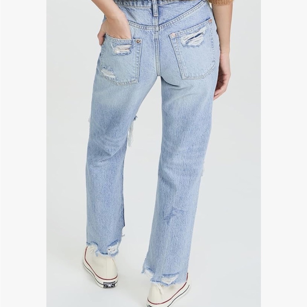 Free People Women's Tapered Baggy Boyfriend Jeans - Picture 2 of 8
